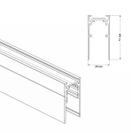Фото 1 Шинопровод магнитный накладной Crystal Lux CLT 0.113 01 L3000 BL