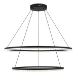 Фото 2 SL1018.403.02 Светильник подвесной ST-Luce черный/прозрачный LED 1*96W 4000K ЭВКЛИДИК
