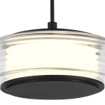 Фото 1 SL6239.403.01 Светильник подвесной ST-Luce черный/прозрачный LED 1*7W 3000K ФРИТЕЛЛА