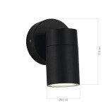 Фото 1 SL9008.401.01 Светильник уличный настенный ST-Luce черный/белый GU10 1*50W TUBO