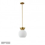 Фото 3 Светильник потолочный iLamp Mono P6079-1 GD+WH
