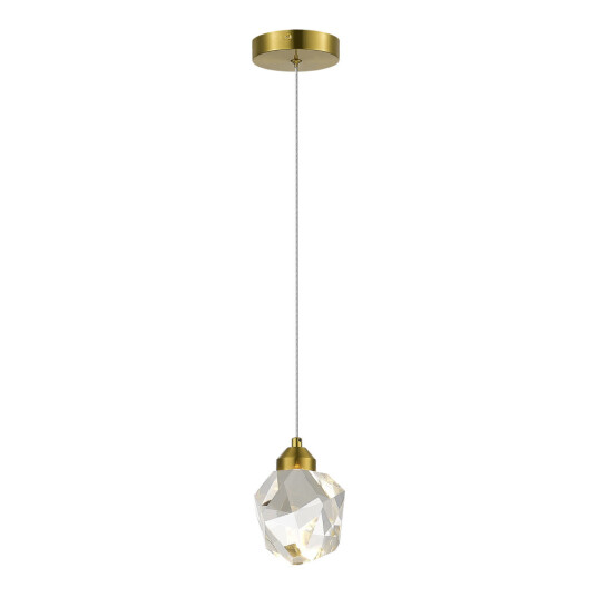 Фото SL6114.203.01 Подвес ST-Luce Золотистый/Прозрачный LED 1*3W 3000K КАСКАТО
