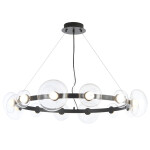Фото 1 Люстра Crystal Lux BOSQUE SP12 BLACK/TRANSPARENT