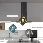 Фото 1 Светильник подвесной Crystal Lux NUESTRO SP1 CHROME/SMOKE