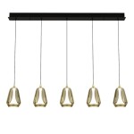 Фото 3 Подвесной светильник MD24001011-5B brass/champagne