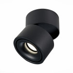 Фото ST652.442.12 Светильник потолочный Черный LED 1*12W 4000K 1 000Lm Ra>90 36° IP20 D100xH105 170-240V Накладные светильники