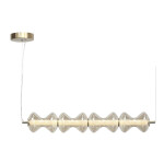 Фото SL6136.223.01 Светильник подвесной ST-Luce золото/коньячный LED 1*22W 3000K СПАЙН