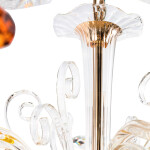 Фото 1 Люстра Crystal Lux CATARINA SP6 V2 GOLD/TRANSPARENT-COGNAC