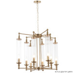 Фото 4 Люстра Crystal Lux TOMAS SP8 D650 BRASS