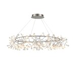 Фото SL379.103.216 Люстра подвесная ST-Luce Серебристый/Белый LED 216*0,5W 3500K РАФИНА