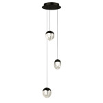 Фото 3 Подвесной светильник MD24001033-3A black/clear