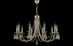 Фото 2 Люстра Crystal Lux VICTORIA SP10 GOLD/AMBER