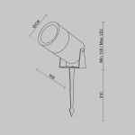 Фото 2 Ландшафтный светильник Outdoor O050FL-L15GF3K