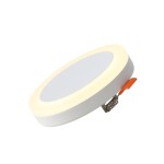 Фото 3 ST104.502.06 Светильник встраиваемый Белый LED 1*6W 3000K 468Lm Ra>80 120° IP20 D110xH20 170-240V Встраиваемые светильники