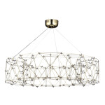Фото SL6602.203.72 Светильник подвесной ST-Luce Золотистый/Прозрачный LED 1*72W 4000K ГРАВЕТТА
