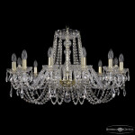 Фото 4 Люстра хрустальная 1402/12/300 G Leafs Bohemia Ivele Crystal