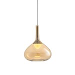 Фото 6 Подвесной светильник MD25001005-1A brass/amber