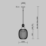 Фото 3 Подвесной светильник Maytoni MOD376PL-01G1