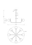 Фото 3 Подвесной светильник Maytoni MOD109PL-08BS