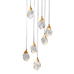 Фото 7 Подвесной светильник Crystal rock 7 gold