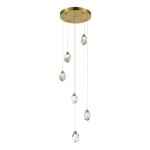 Фото 3 SL6114.203.06 Светильник подвесной ST-Luce Золотистый/Прозрачный LED 6*3W 3000K КАСКАТО