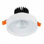 Фото 2 ST751.538.10 Св-к встр. Белый LED 1*10W 3000K 750Lm Ra>90 38° IP20 D100xH75 170-240V Встраиваемые светильники
