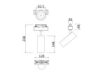 Фото 3 Трековый светильник Technical TR019-2-15W3K-MG