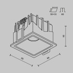 Фото 3 Встраиваемый светильник Technical DL043-01-10W4K-SQ-B-1
