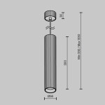Фото 5 Подвесной светильник Technical P106PL-01-GU10-BS