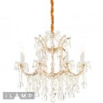 Фото 2 Светильник подвесной iLamp Diamond 6071-8 GD+CL