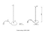 Фото 1 Настольная лампа Crystal Lux LARGO LG9W BLACK