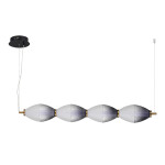 Фото 3 SL6130.403.24 Светильник подвесной ST-Luce Черный/Белый, Дымчатый LED 1*28W 3000K ICE