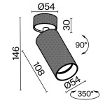Фото 5 Потолочный светильник Technical C082CL-01-GU10-W