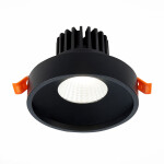 Фото 4 ST751.448.10 Св-к встр. Черный LED 1*10W 4000K 750Lm Ra>90 38° IP20 D100xH75 170-240V Встраиваемые светильники