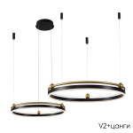 Фото 3 Люстра Crystal Lux FERNANDO SP123W LED  BLACK/GOLD