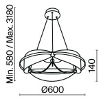 Фото 5 Подвесной светильник Maytoni MOD281PL-L45BS3K