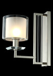 Фото 1 Бра Crystal Lux NICOLAS AP1 NICKEL/WHITE