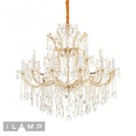 Фото 2 Светильник подвесной iLamp Diamond 6071-18 GD+CL