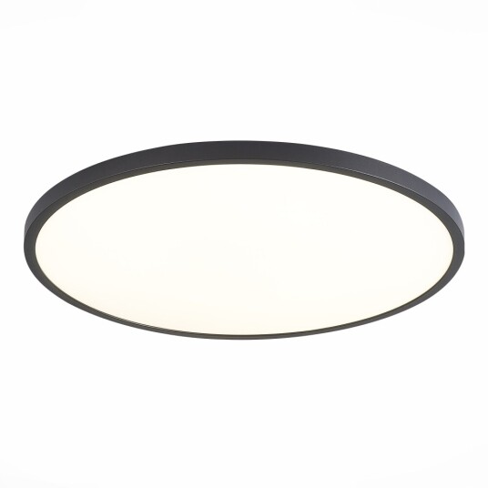 Фото ST601.432.18 Светильник потолочный Черный LED 1*18W 3000K 1 620Lm Ra>90 120° IP20 D225xH25 180-240V Накладные светильники
