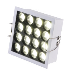 Фото ST763.532.14 Св-к встр. белый LED 1*14W 3000K 1 350Lm Ra 24° IP20 L90xW90xH36 170-240VV Встраиваемые светильники