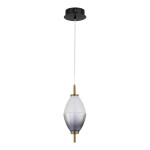 Фото 3 SL6130.403.06 Светильник подвесной ST-Luce Черный/Белый, Дымчатый LED 1*8W 3000K ICE