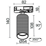 Фото 5 Трековый светильник Technical TR089-1-GU10-BMG