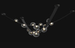 Фото 1 Светильник подвесной Crystal Lux BOSQUE SP7 L3000 BLACK/TRANSPARENT