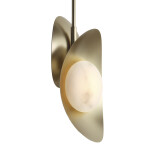 Фото 1 SL6229.203.02 Светильник подвесной ST-Luce Золотистый/Алебастр LED 2*7W 3000K PEARL