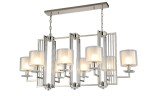 Фото 1 Люстра Crystal Lux NICOLAS SP8 L1000 NICKEL/WHITE