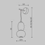 Фото 1 Настенный светильник (бра) Maytoni MOD267WL-L18G3K
