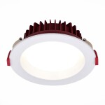 Фото ST752.548.12 Св-к встр. Белый LED 1*12W 4000K 960Lm Ra80 100° IP44 D115xH47 100-240VV Встраиваемые светильники