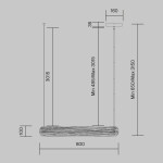 Фото 3 Подвесной светильник Maytoni MOD439PL-L20BSK