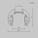 Фото 5 Шинопровод накладной/подвесной Technical TRXM034-R-412W