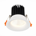 Фото 4 ST703.538.10 Св-к встр. Белый LED 1*10W 3000K 900Lm Ra>90 38° IP20 D85xH75 170-240V Встраиваемые светильники